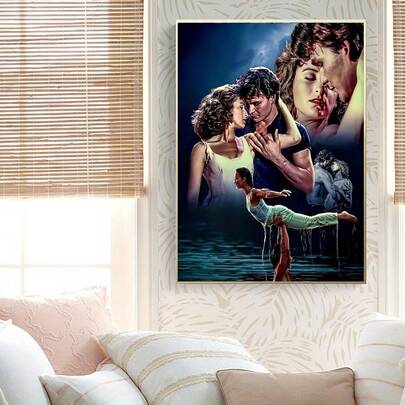 1PC Dirty Dancing Movie Diamond Art Painting Christmas Kits Crafts Stickers Fantasy Actor Cozy Charming Embroidery Mosaic Cross Stitch Rhinestone 5D DIY Picture Sets Home Room Wall Decor Toys Gift