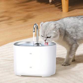 2.2L/74oz Automatic Pet Water Fountain Indoor, Pet Fountain Cat Dog Water Dispenser, Faucet Cat Fountain With Filtration System Quiet Pump