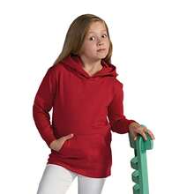 SG Kids Unisex Plain Hooded Sweatshirt Top / Hoodie (Red) - Red - View 1