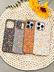 Bunte Schutzhülle mit Wildblumenblütenmuster für ästhetisches, süßes, blumiges Blumendesign, robuste, stoßfeste Abdeckung, kratzfest, Fallschutz, Telefonzubehör,kompatibel mit iphone 17 pro max/17 pro/17/Air/16promax/16pro/16plus/16/15promax/15pro/15plus/15/14promax/14pro/14plus/14/13promax/13pro/13/12promax/12pro/12 - Weiß(white) - Übersicht 2