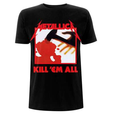 Metallica Unisex Adult Kill Em All Tracks T-Shirt (Black) - 100% Cotton - (PH1597)