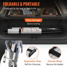 Aluminum Telescopic Ladder With 3.2m Extension, Portable And Multi-Purpose - 3.2 M - View 5