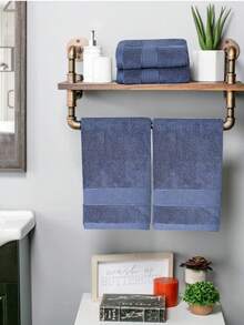 Bộ 2 khăn, nhanh khô, thấm hút cao, mềm mại, chất liệu vải flannel cao cấp, họa tiết hình tổ ong màu trắng, lựa chọn sang trọng cho spa khách sạn, khăn tay/khăn mặt dày dặn, khăn tắm, bộ khăn mềm mại thấm hút tốt, màu hồng, xanh lá cây và xám, thích hợp cho salon, khách sạn, phòng tập thể dục, đồ dùng gia đình, khăn tắm, chăm sóc da. - Hồng - Xem 5