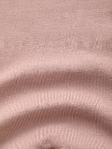 Infant Girls' Knitted Long Sleeve Deer Pattern Romper - Dusty Pink - View 5