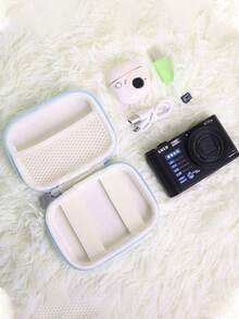 Bolsa de Armazenamento Pequena para Câmera, Bolsa de Armazenamento de Cabo de Dados, Bolsa Organizadora de Cabos de Dados para Viagem e Negócios, Adequada para Organizar Cabos de Dados e Leitores de Cartão