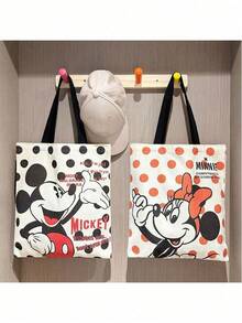 Mickey Bag, Kawaii Stylish Bag, Women's Colorblock Rucksack, Large Capacity Foldable Outdoors Daypack