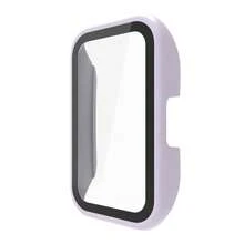 1pc Solid Color Unisex Detachable Protective Case + Screen Protector All-In-One PC Smart Bracelet Protective Case Compatible With Huawei Band 10/9/8, Suitable For All-Day Wear