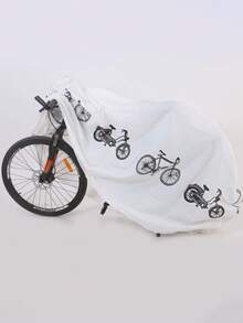 Bike Or Motorcycle Cover, Electric Bike Cover, Outdoor Waterproof Mountain Bike Cover, With Night Safety Reflective Strips And Fixed Elastic Band, Rainproof Sunproof Dustproof Windproof UV Protected Scooter Storage Cover, Suitable For Road Heavy Duty Bicycle Mountain Bike Beach Cruiser Recreational Vehicle, Beach,Summer,Vacation,Holiday,Travel Essential,Going Out Tops,Household Items - Multicolor - View 2