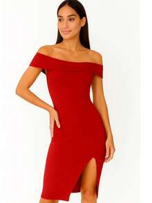 Vestido tipo Faja, Tela en Licra Colombiana - Rojo - Ver 2