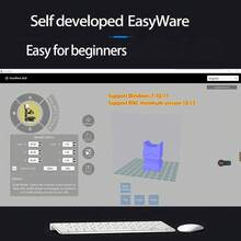 EasyThreed Mini 3D Printer K10 For Fun Print Size 100x100x100mm Compatible With Filament PLA Or TPU 1.75mm - White - View 5