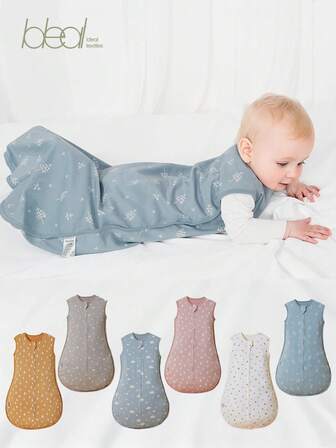 1 pieza Saco de dormir sin mangas para bebé, Envoltorio antichoque y salto para recién nacidos, Saco de dormir biológico para bebé, Manta universal para todas las estaciones, Súper suave y cómodo, Saco de dormir para bebé, Duendecillos acogedores para bebé, Artículos para bebé, Regalo perfecto para la fiesta de bienvenida de tu bebé.