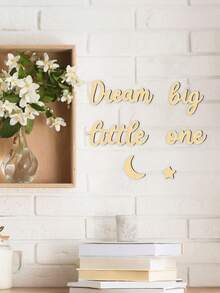 婴儿房装饰一套，Once Upon A Time木质英文标语卧室客厅家居墙面软装饰道具 - 多色 - 查看 7