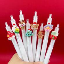 5/2/1pc,Random Cute Floral Quick Dry Neutral Pen, Gel Pen, Ballpoint Pen, Cute Flower Push Action Pen, Perfect For Students And Girls, Opening Season Gift For Kids, Friends, BFFs