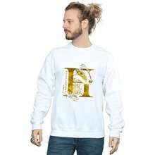 Harry Potter Mens Hufflepuff Badger Sweatshirt (White) - White - View 3