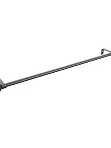 Barra de cortina romana - Barra de acero inoxidable reforzada, montaje superior/lateral, completa con riel de cortina, barra y accesorios de soporte - 169cm