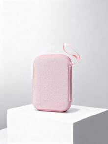 Glitzer Großraum Datenkabel Aufbewahrungstasche, Kopfhörer Ladekabel Organizer, tragbare stoßfeste Reißverschluss Schutzhülle, Kabel Management elektronischer Organizer wasserdicht für Reisen für Technik für Frauen für Männer