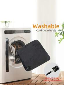 Adjustable Temperature Pet Dog Heating Pad, Waterproof & Bite-Proof Electric Dog Blanket With Timer, Pet Sleep Supplies, Pet Seat, USB Foldable Heating Mattress - Multicolor - View 7