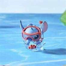 Miniso Disney Stitch Summer Party Series Collectible Figure Blind Box Cute Cartoon Desktop Decor Doll Model Mystery Box Surprise Gift Toy (Random Delivery, 1pc) - Multicolor - View 9