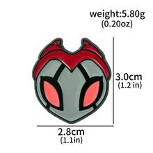 1pc Game Peripheral Hollow Knight Brooch Cute Funny Ghost Amulet Badge Metal Brooch Lapel Pin Metal Fashion Jewelry Accessories Halloween Gift - Multicolor - View 14