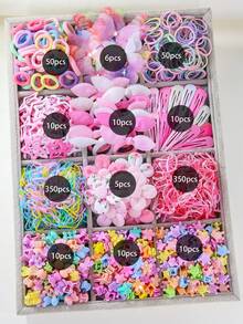 Bộ 870 chiếc/Bộ phụ kiện tóc công chúa dễ thương in hình bướm nhiều lớp, kẹp tóc, kẹp tóc, kẹp tóc, thích hợp sử dụng hàng ngày và làm quà tặng, mùa thu, phụ kiện tóc cho phụ nữ, dụng cụ làm tóc, đồ dùng cho tóc, phụ kiện làm đẹp, quà tặng, du lịch, quà tặng cho phụ nữ, đồ dùng cho tóc, đồ nhét tất - Nhiều màu - Xem 5