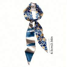 6PCS Women's Floral Printed Long Hair Band Casual Elegance Daily Dating Vacation Multipurpose Gift Dress Up - 6件 - 查看 3