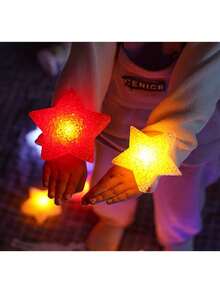 1 Stück/2 Stücke Bühnendekoration, handgehaltene Mini-Sternlichter, geeignet für Tanzaufführungen und Chöre, verwendbar für Konzerte, Partys, Geburtstage und Feste, handgehaltene leuchtende Pentagramm Dekorationsobjekte - Verschiedenfarbig - Übersicht 9