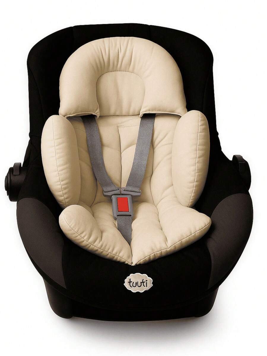 Laura Baby Baby Comfort Mattress Pillow Soft Padded Body Support 100% Cotton - 卡其色 - 查看 1