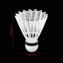 Pelotas De Badminton Pack De 6 Piezas Para Entrenamiento Deportes Al Aire Libre Blanco - 1 - Ver 2