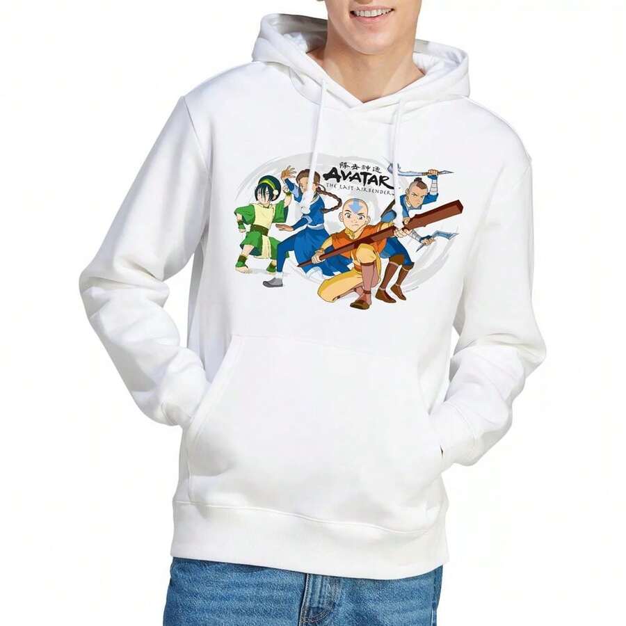 Mens Group Hoodie (White) - White - View 1