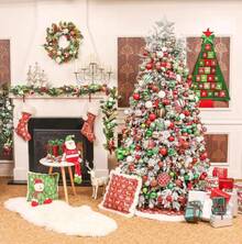 16ct Sweet Candy Christmas Ball Ornaments,  White Shatterproof Ornaments For Xmas Party Decor