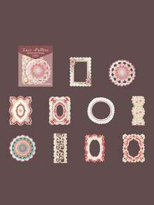 have a good day 20 Stücke/Packung Vintage Spitze Aufkleber, kreative ästhetische Aufkleber, DIY dekorative Collage Bastelmaterialien, Geschenke für Feiertage, personalisierte Scrapbooking Schulmaterialien