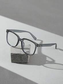 一副男士亚克力休闲大框时尚眼镜，适合日常阅读和通勤。 - 彩色 - 查看 14