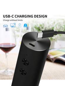 CLITON 1 chiếc/Bộ cổ điển/Tùy chọn bộ cơ bản: Máy mở nắp chai rượu điện tử dùng pin Lithium-Ion 500mAh, giao diện Type-C, có dao cắt màng bọc và đèn chiếu sáng - Bộ sản phẩm bao gồm bộ sạc, vòi rót, nút chặn và đế kiểu dáng đẹp - Máy mở nắp chai tiện lợi chỉ với một chạm, thích hợp cho quầy bar tại nhà - Món quà trang nhã lý tưởng cho Giáng sinh, sinh nhật, đám cưới, tân gia, Ngày lễ tình nhân. - Nhiều màu - Xem 6