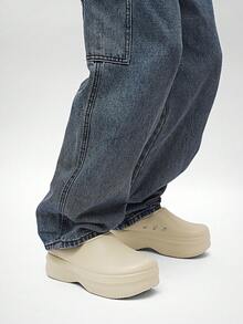 2025 Spring/Summer New Women's Garden Shoes, Comfortable Slip-On Mule Shoes With Thick Soles For Casual/Home Wear