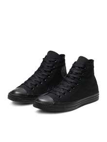 Converse Giày thể thao cổ cao Chuck Taylor All Star Canvas nhẹ bền thoáng khí có lỗ xỏ dây ở giữa cổ chân cổ điển M3310C - đen - Xem 2