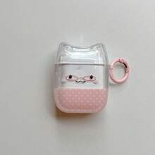 1 pieza Funda protectora compatible con Pro 3ra generación, 2da generación, 4ta generación, 3ra generación, con diseño lindo de gatito a lunares - Gris - Ver 4