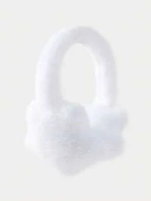 1 件女士蓬松俏皮亮色星星耳套，时尚温暖，秋冬 - 裸色 - 查看 8