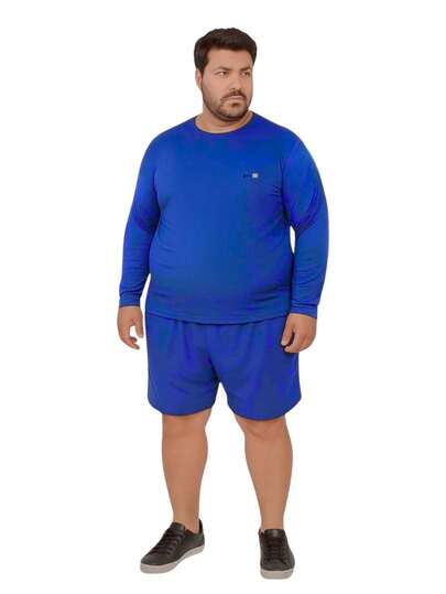 Camiseta Manga Longa Com Proteção UV FPS50 Plus Size