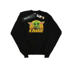 Star Wars Mens The Mandalorian The Child Retro Sweatshirt (Black) - Coffee Brown - View 2