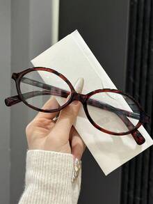 一副椭圆形经典时尚优雅透明眼镜，适合日常生活、办公室阅读、看电视、玩游戏、打电话，是女士商务休闲时尚配饰，适合所有脸型。 - 彩色 - 查看 13