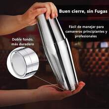 Shaker Cocktail: 13 Piezas Coctelera Kit - Juego de Cocteleria para Bar y Cocina, Cocteleras de Cóctel 700 ml, Kit Bartender, Cocktail Kit Profesional para Mezclar Bebidas, Hogar, Bar, Fiesta - 1 - Ver 3