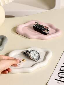 1件云朵造型首饰托盘，树脂戒指托盘，首饰盘，美观，树脂戒指碗，云朵造型首饰托盘，可爱白色首饰盘，树脂首饰碗，首饰盘（白色） - 彩色 - 查看 10