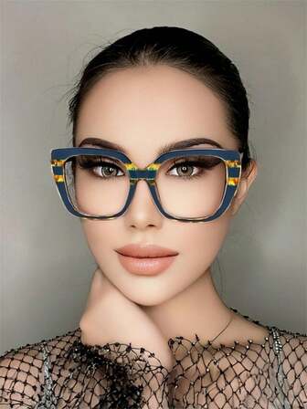 1 par de gafas geométricas para mujer