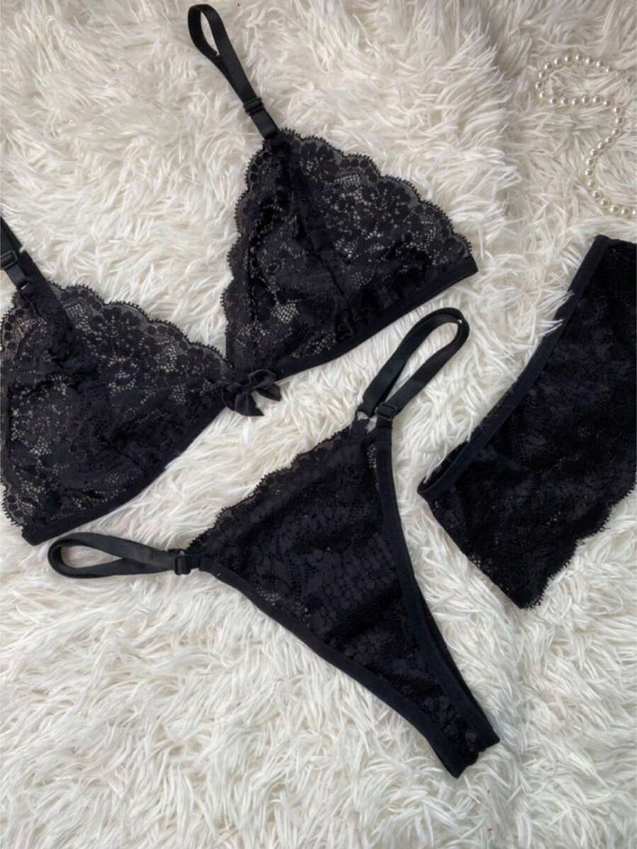 Sexy Suzy Set With Leggings - 黑色 - 查看 1