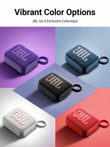 JBL 4 Go Alto-Falante Bluetooth Portátil À Prova D'Água e à Prova de Poeira, com Graves Potentes e Qualidade de Áudio Profissional, Bateria Interna Dura Até 7 Horas, Adequado para Festas na Praia, Caminhadas e Aventuras ao Ar Livre - Vermelho - Visão 8