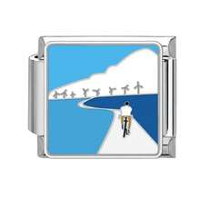 1/5/10/20/30/50pcs Stainless Steel Modular Bracelet Components, Romantic Starry Night Sky Series, DIY Detachable Bracelet Spring Cube