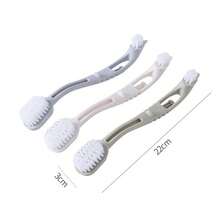 1pc Bird Cage Cleaner With 2 Brush Heads, Long Handle Tool For Cleaning Bird/Parrot Cage Habitat, Long Handle Cleaning Brush For Shoes, Kitchen, Laundry