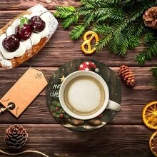 2pcs/4pcs/6pcs Elf Pattern Printed Silica Gel Placemats, Christmas Decor & Gift, Suitable For Dining Table, Coffee Bar, All Seasons, Washable Tabletop Mats, Room Decor, Coasters, Draining Mats, Kitchen Dining Mats, Indoor/Outdoor Party Decorations, Home Decor, Ideal Gift