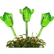 1pc Immortal Shaped Automatic Drip Irrigation System - Indoor Potted Plant Waterer, Low Maintenance Gardening Tool, Slow Infiltration Design, Cactus Theme Styling, Fashion Crafts