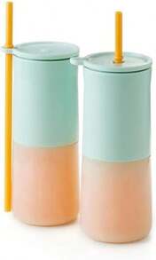 Rabbit Wine Frozen Cocktail Tumblers 12oz Insulated Tumbler For Frose, Frozen Cocktails, Slushies, Leak-Proof Design With Drink Recipes - ColorB - 查看 1